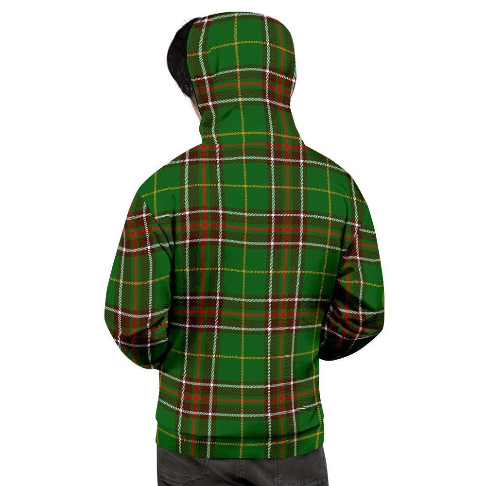 Newfoundland Tartan Green Plaid Men's Hoodie-grizzshop