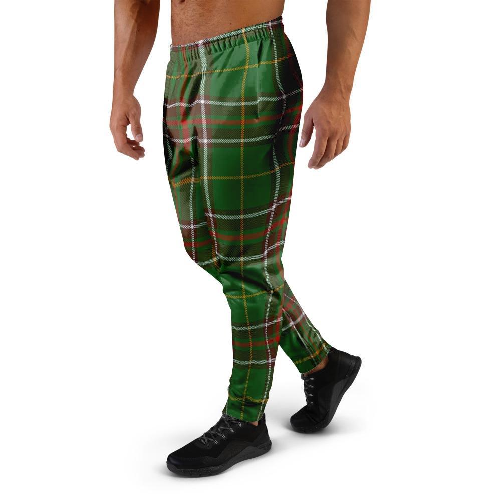 Newfoundland Tartan Green Plaid Men's Joggers-grizzshop