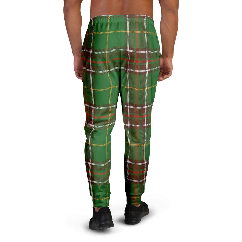 Newfoundland Tartan Green Plaid Men's Joggers-grizzshop