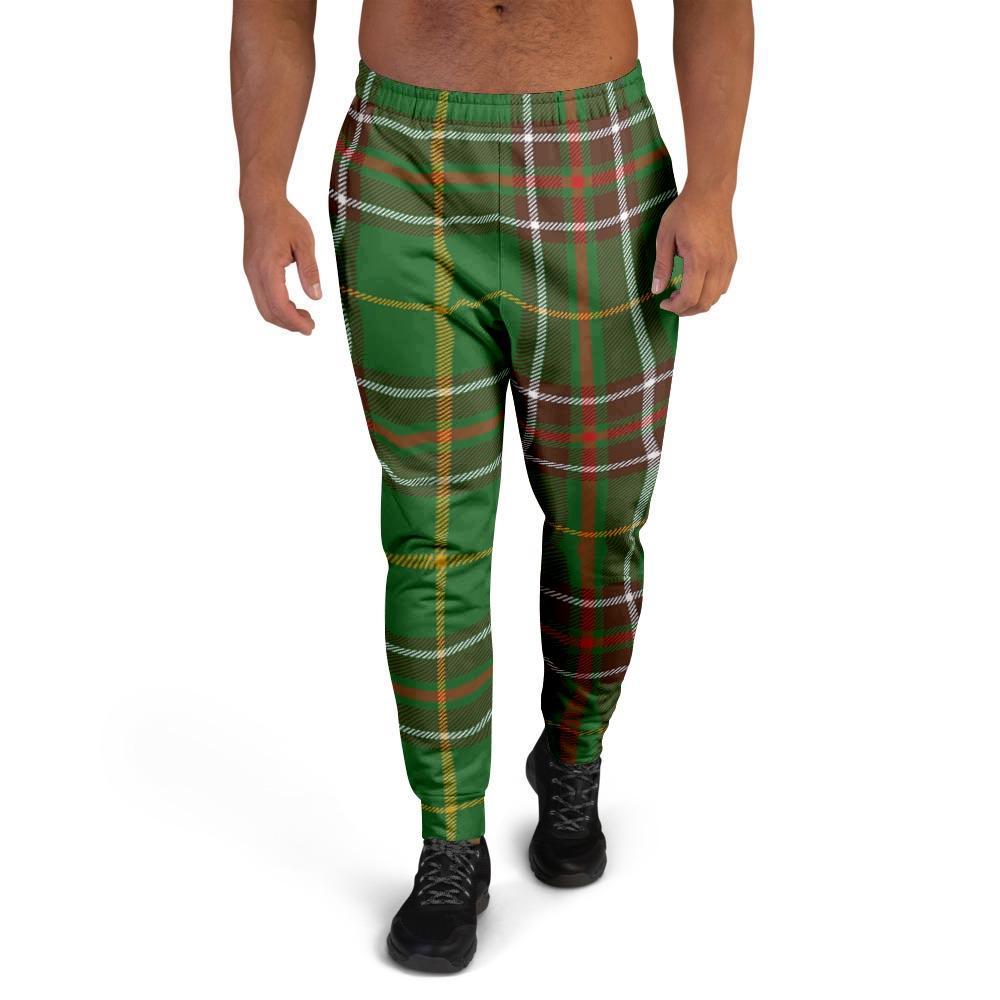 Newfoundland Tartan Green Plaid Men's Joggers-grizzshop