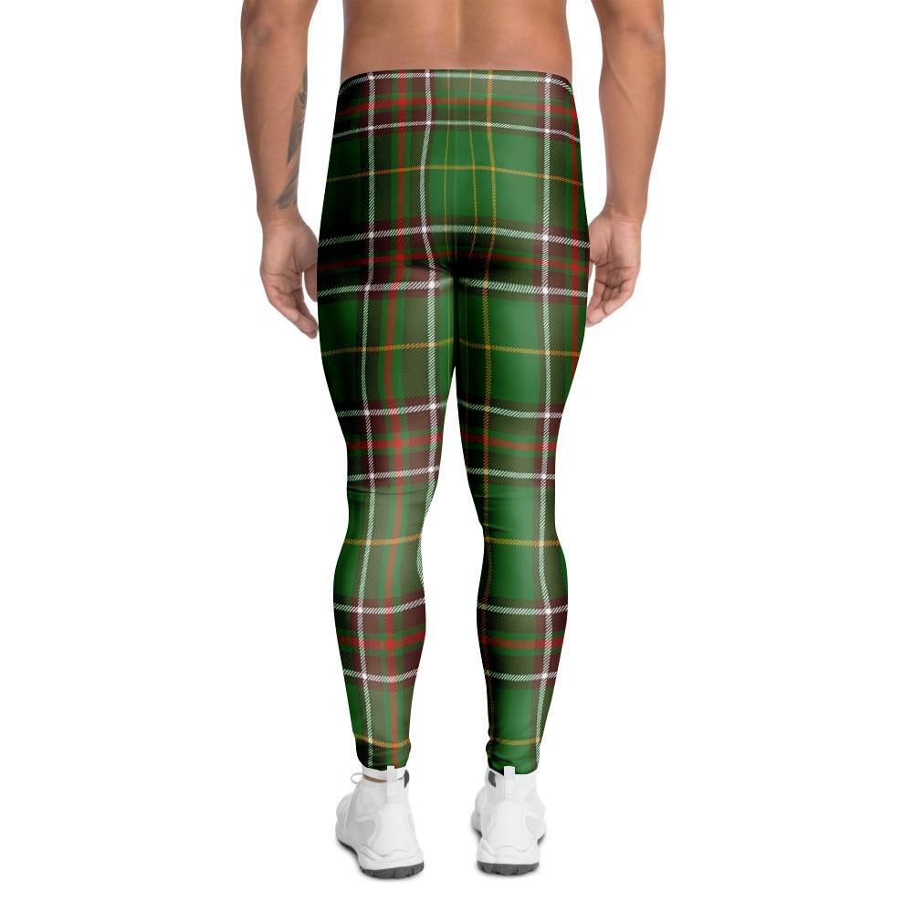 Newfoundland Tartan Green Plaid Men's Leggings-grizzshop