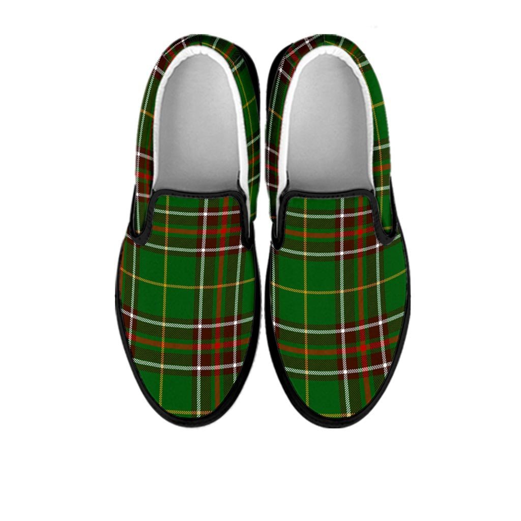 Newfoundland Tartan Green Plaid Men's Slip On Sneakers-grizzshop