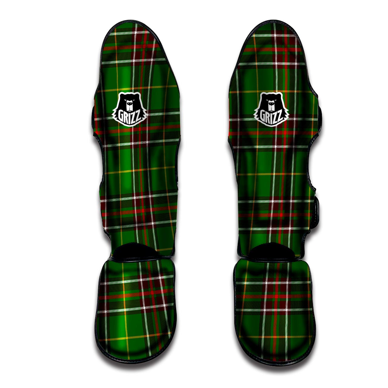 Newfoundland Tartan Green Plaid Muay Thai Shin Guard-grizzshop