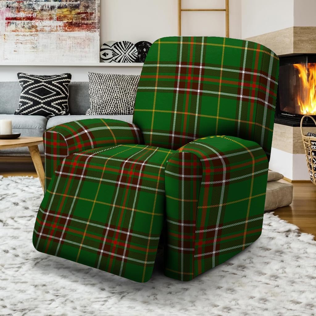 Newfoundland Tartan Green Plaid Recliner Cover-grizzshop