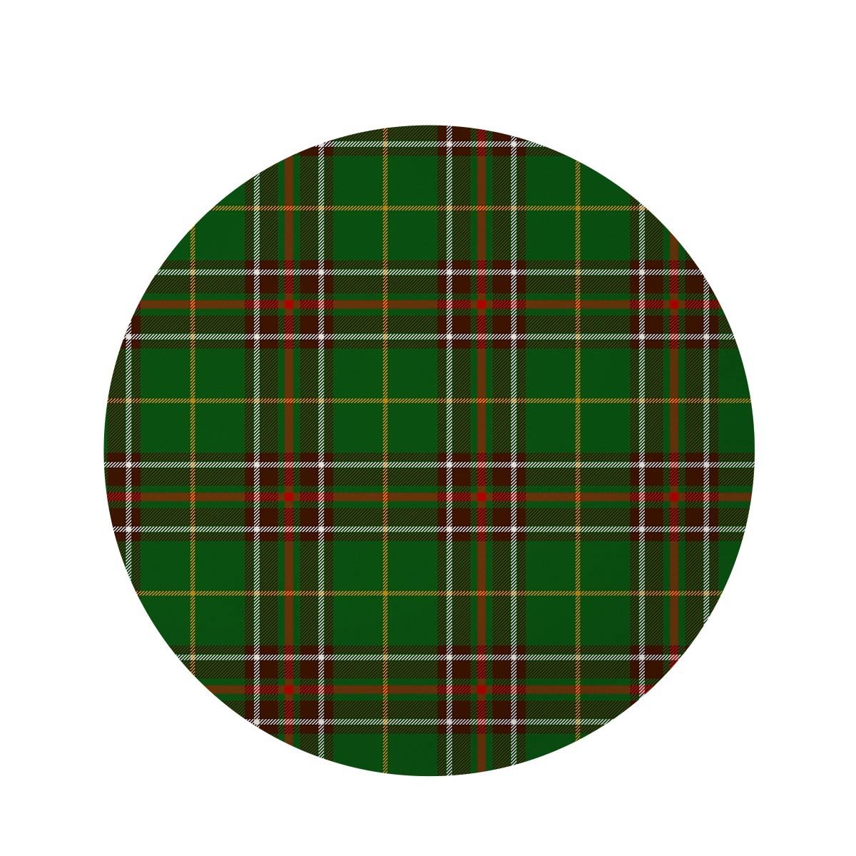 Newfoundland Tartan Green Plaid Round Rug-grizzshop