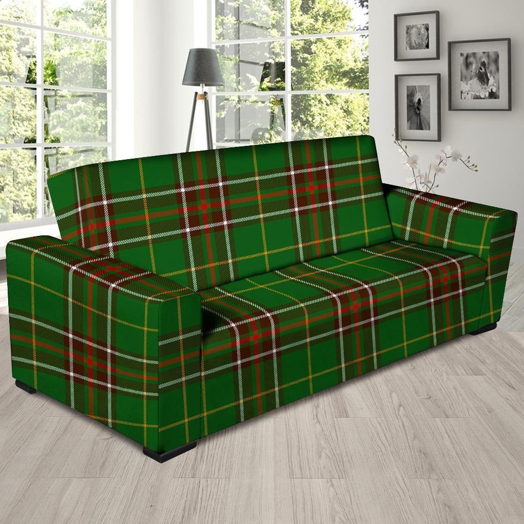 Newfoundland Tartan Green Plaid Sofa Cover-grizzshop