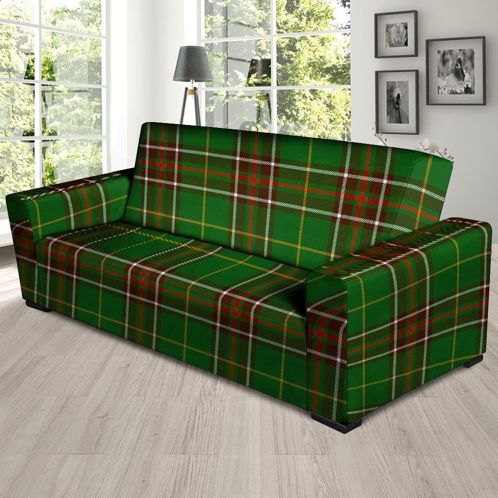 Newfoundland Tartan Green Plaid Sofa Cover-grizzshop