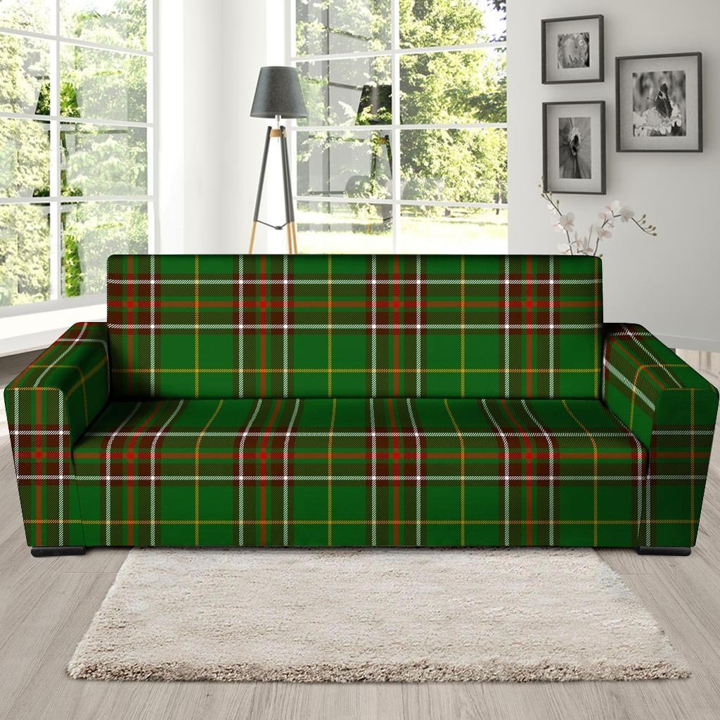 Newfoundland Tartan Green Plaid Sofa Cover-grizzshop