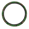 Newfoundland Tartan Green Plaid Steering Wheel Cover-grizzshop