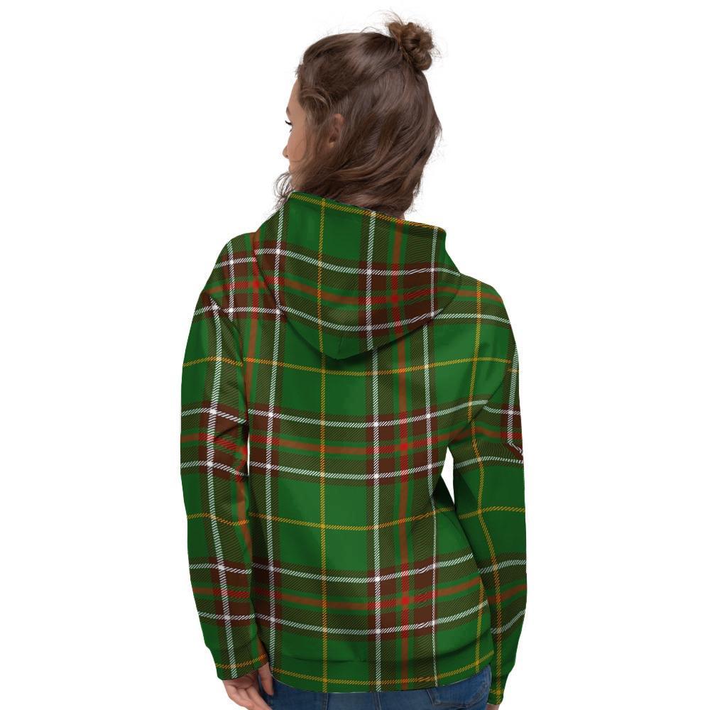 Newfoundland Tartan Green Plaid Women's Hoodie-grizzshop