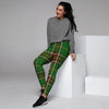 Newfoundland Tartan Green Plaid Women's Joggers-grizzshop