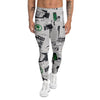 Newspaper Clippings On Aliens Topic Print Pattern Men's Leggings-grizzshop