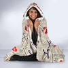 Newspaper Pattern Print Hooded Blanket-grizzshop