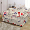 Newspaper Pattern Print Loveseat Cover-grizzshop