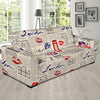 Newspaper Pattern Print Sofa Covers-grizzshop