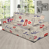 Newspaper Pattern Print Sofa Covers-grizzshop