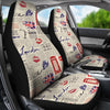 Load image into Gallery viewer, Newspaper Pattern Print Universal Fit Car Seat Cover-grizzshop