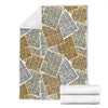 Newspaper Print Pattern Blanket-grizzshop