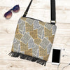 Newspaper Print Pattern Crossbody Bags-grizzshop