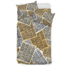 Newspaper Print Pattern Duvet Cover Bedding Set-grizzshop