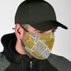 Newspaper Print Pattern Face Mask-grizzshop