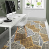 Newspaper Print Pattern Floor Mat-grizzshop