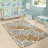 Newspaper Print Pattern Floor Mat-grizzshop