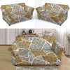 Newspaper Print Pattern Loveseat Cover-grizzshop