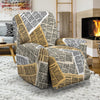 Newspaper Print Pattern Recliner Cover-grizzshop