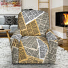 Newspaper Print Pattern Recliner Cover-grizzshop