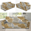 Newspaper Print Pattern Sofa Covers-grizzshop