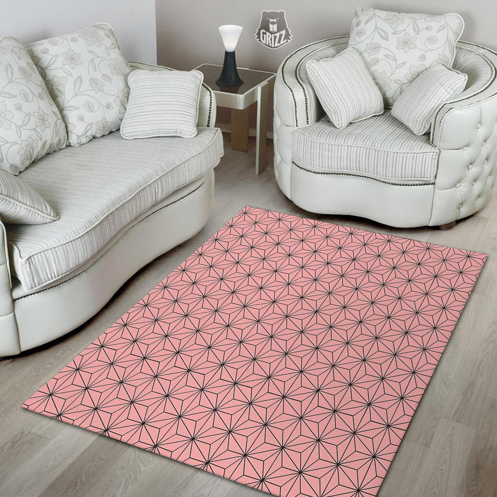 Nezuko Print Pattern Floor Mat-grizzshop