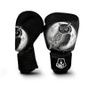 Night Owl Full Moon Print Boxing Gloves-grizzshop