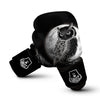 Night Owl Full Moon Print Boxing Gloves-grizzshop