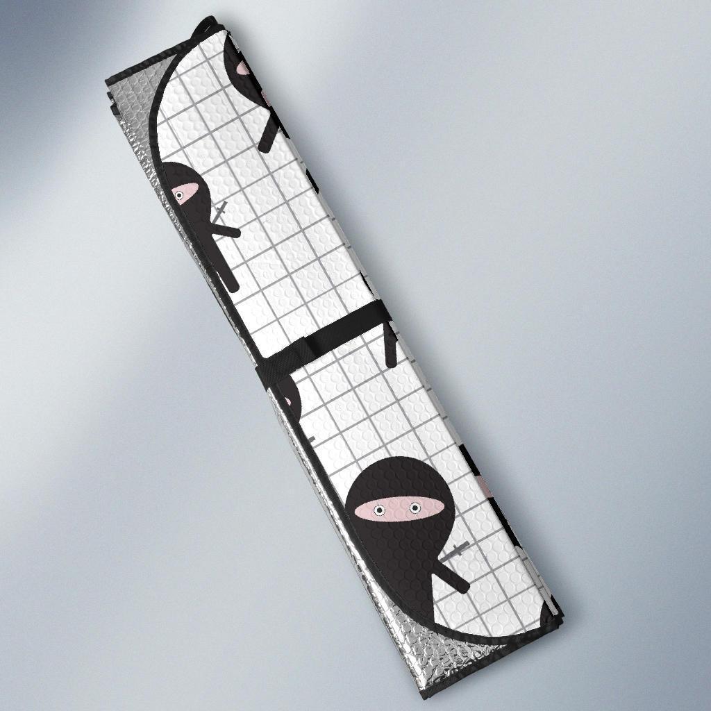 Ninja Pattern Print Car Sun Shade-grizzshop