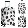 Ninja Pattern Print Luggage Cover Protector-grizzshop