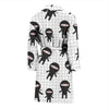 Ninja Pattern Print Men Long Robe-grizzshop