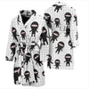 Ninja Pattern Print Men Long Robe-grizzshop