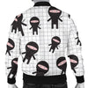 Ninja Pattern Print Men's Bomber Jacket-grizzshop