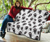 Ninja Pattern Print Quilt-grizzshop