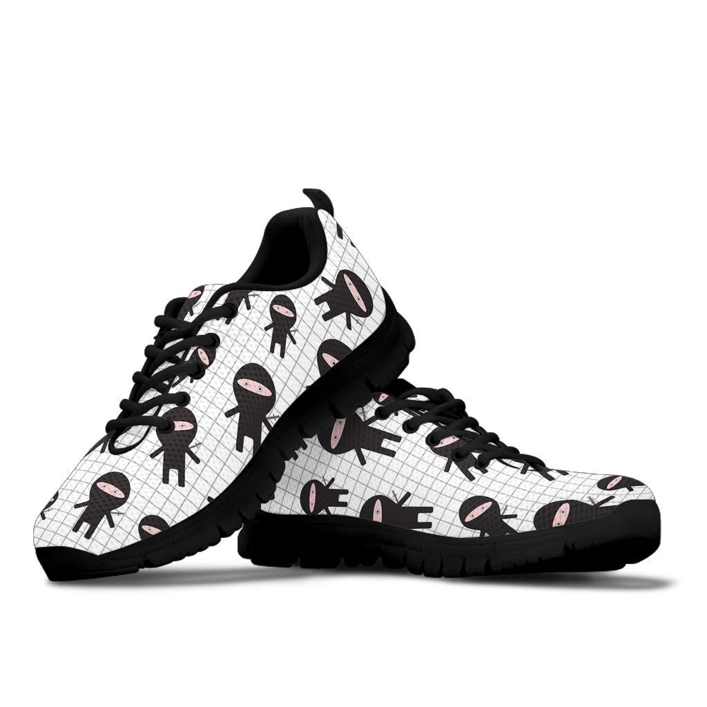 Ninja Pattern Print Sneaker Shoes For Men Women-grizzshop