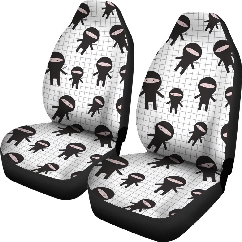 Ninja Pattern Print Universal Fit Car Seat Covers-grizzshop