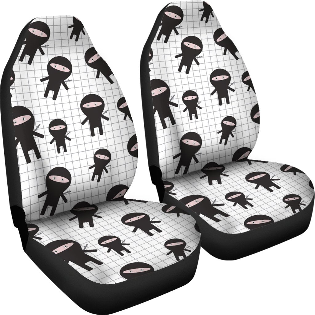 Ninja Pattern Print Universal Fit Car Seat Covers-grizzshop