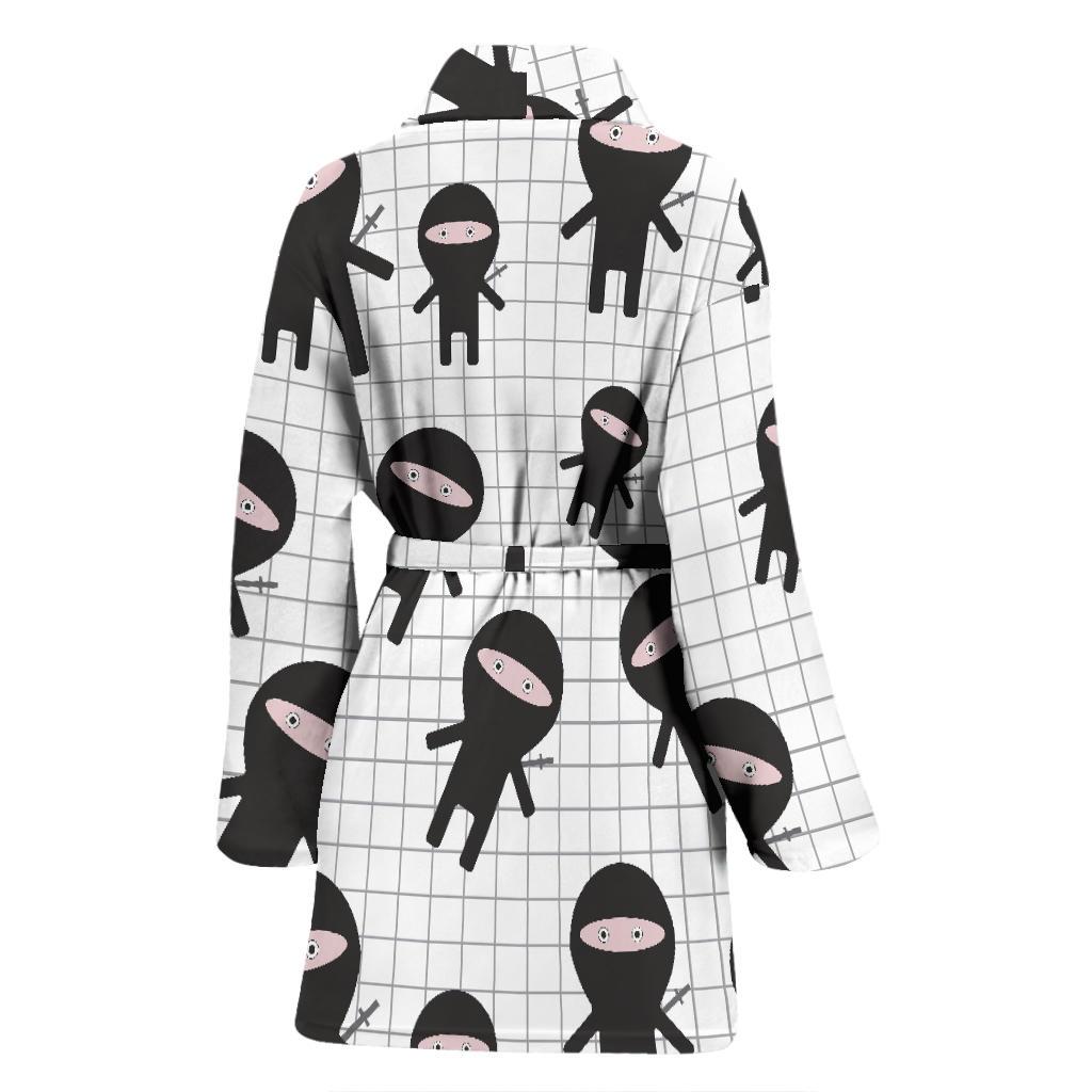 Ninja Pattern Print Women Long Robe-grizzshop