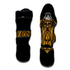 Norse God Odin Gold Viking Print Muay Thai Shin Guards-grizzshop