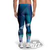 Northern Lights Geometric Polygonal Print Men's Leggings-grizzshop