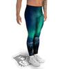 Northern Lights Print Men's Leggings-grizzshop