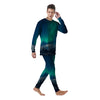 Northern Lights Print Men's Pajamas-grizzshop