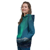 Northern Lights Print Women's Hoodie-grizzshop