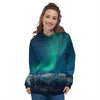 Northern Lights Print Women's Hoodie-grizzshop